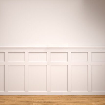 Hampton White Primed Wall Panelling
