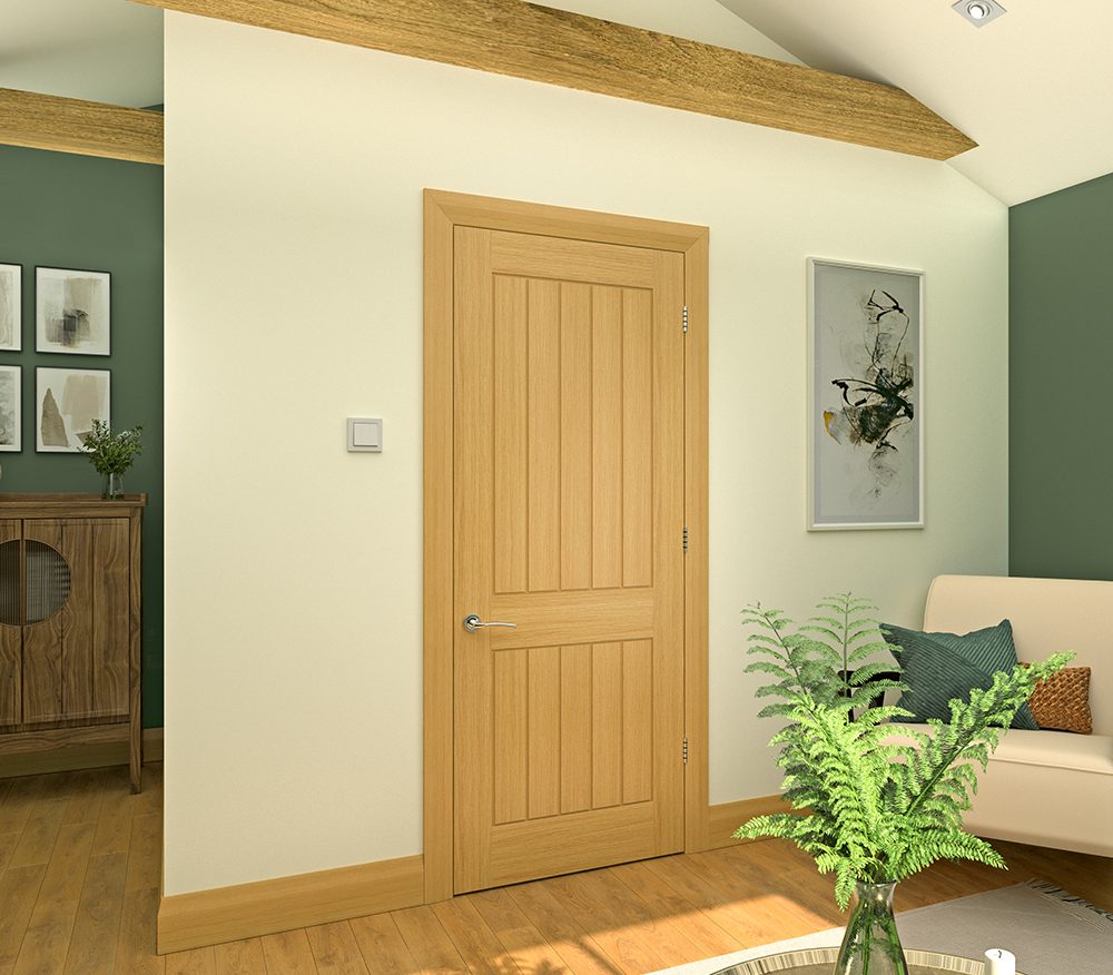 ELY2PXFSC Internal Oak Fully Finished Ely 2P Door