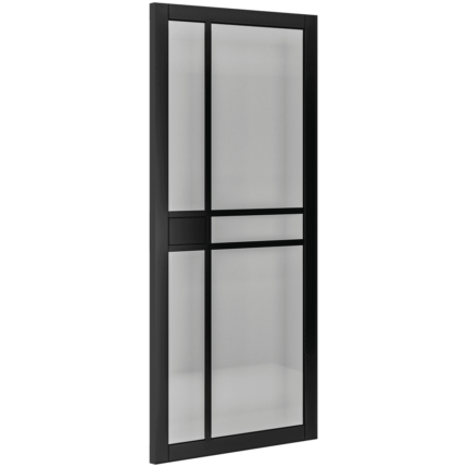 DALTGBLP Internal Black Fully Finished Dalston 5L Tinted Glass Door