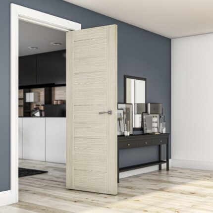 MONF/DLXFSC Internal Light Grey Ash Fully Finished Montreal 6P FD30 Fire Door
