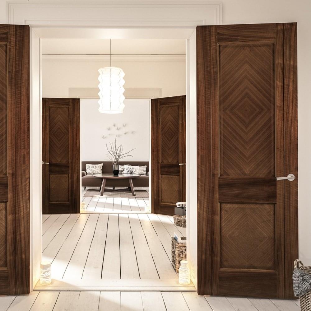 Internal Walnut Fully Finished Kensington 2P Door (KENSWXFSC)