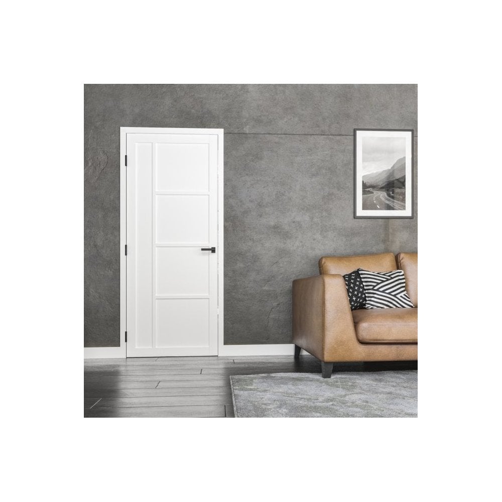 Internal White Primed Brixton 5P Door (BRIWHP)