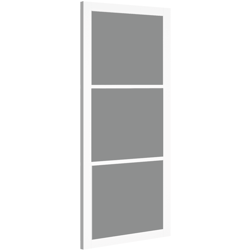 Internal White Primed Camden 3L Tinted Glass Door (CAMTGWHP)