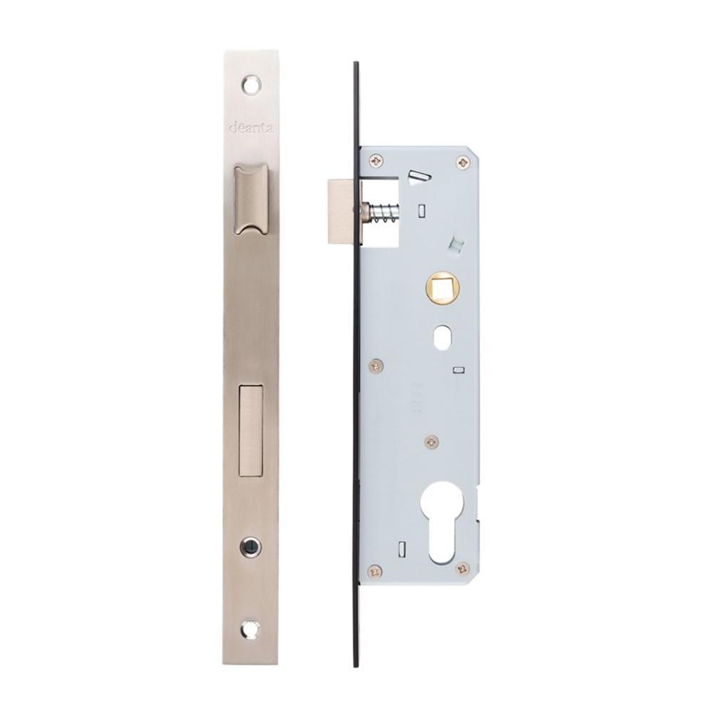 Slim Euro Profile Sash Lock Satinless Steel