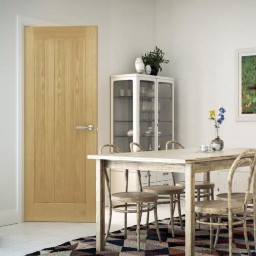 ELYUNX Internal Oak Unfinished Ely 1P Door