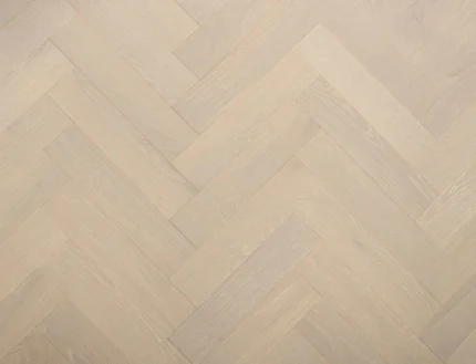 20mm Grey Brushed & Lacquered Engineered Wood Herringbone Flooring