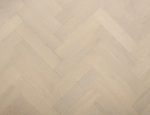 20mm Grey Brushed & Lacquered Engineered Wood Herringbone Flooring