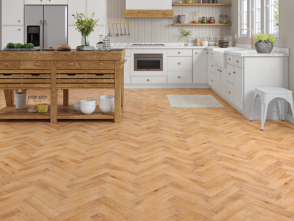 20mm Natural Oak Brushed & Oiled Engineered Wood Herringbone Flooring