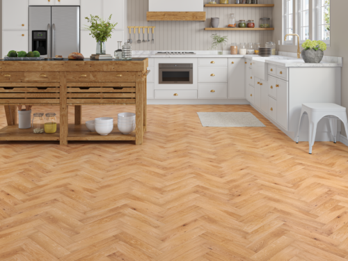 20mm Natural Oak Brushed & Oiled Engineered Wood Herringbone Flooring