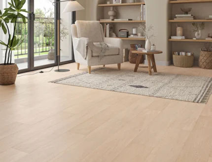 Light Brown Oak SPC Click Flooring