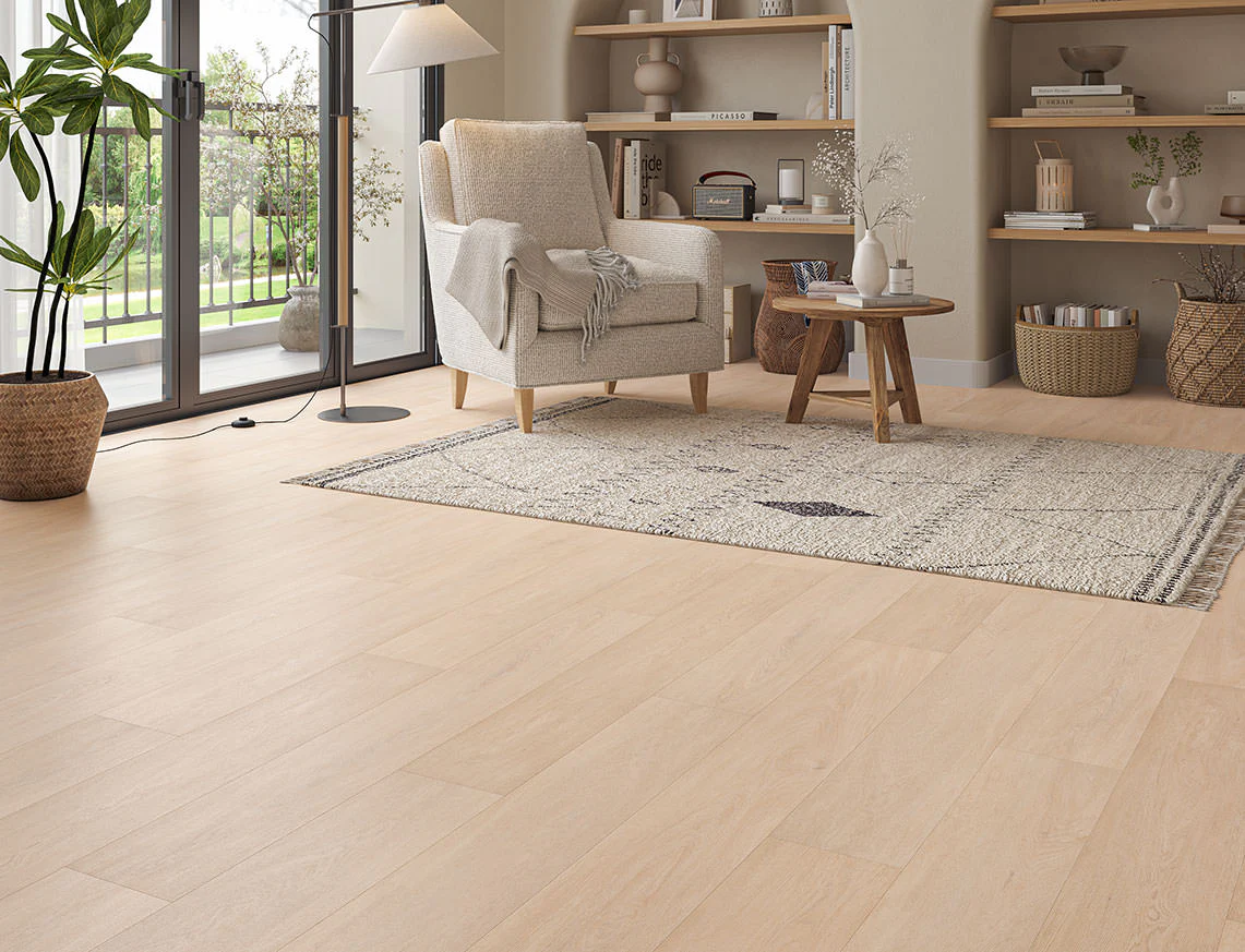 Light Brown Oak SPC Click Flooring