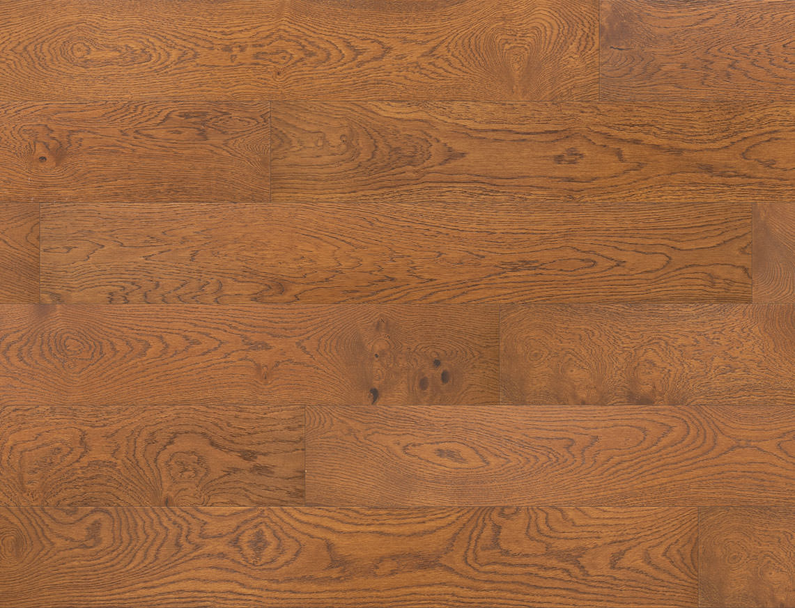 150mm x 1900mm x 14mm Golden Oak Brushed & Oiled Engineered Wood Flooring