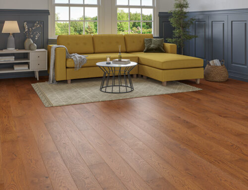 150mm x 1900mm x 14mm Golden Oak Brushed & Oiled Engineered Wood Flooring