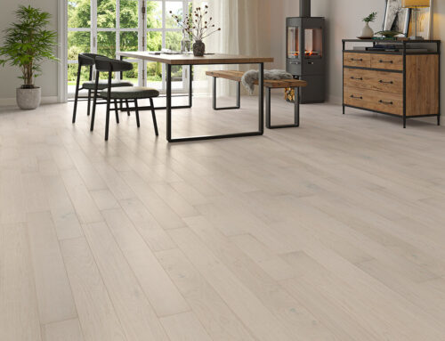 125mm x 10/2mm White Rustic Oak Brushed & Oiled Engineered Wood Flooring