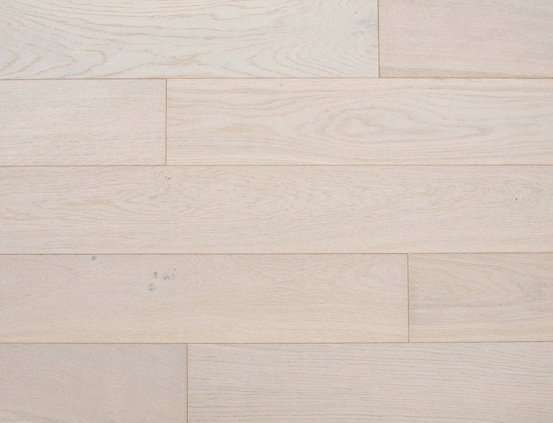 125mm x 10/2mm White Rustic Oak Brushed & Oiled Engineered Wood Flooring