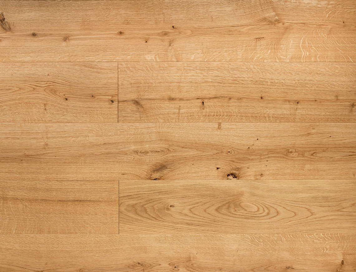 180mm x 14/3mm Natural Oak Brushed & Oiled Engineered Wood Flooring