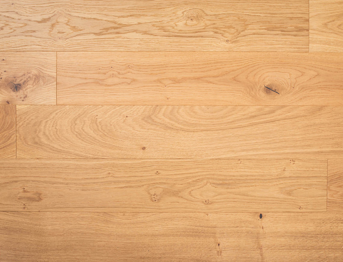125mm x 10/2mm Natural Oak Medium Brushed & Oiled Engineered Wood Flooring