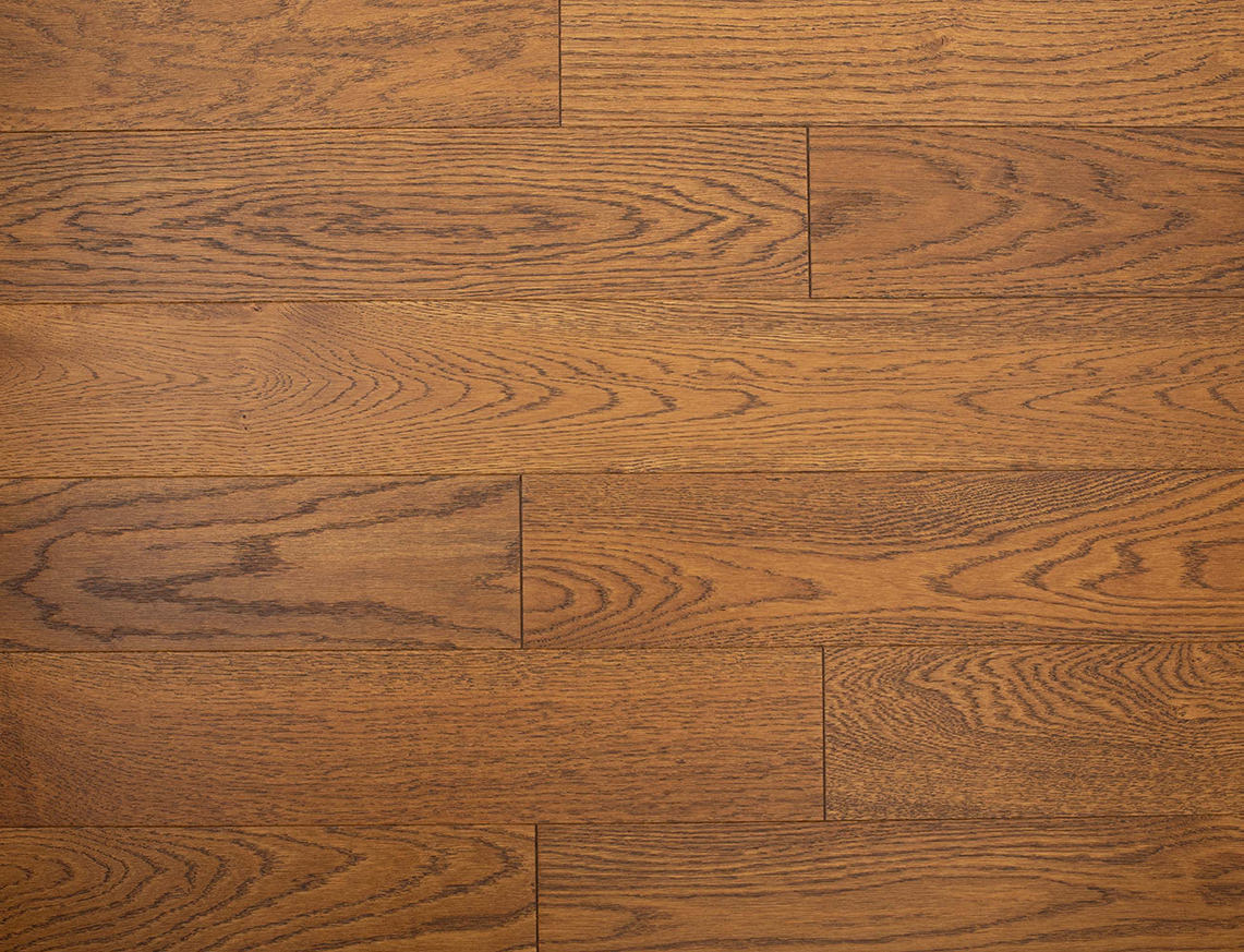 125mm x 10/2mm Golden Oak Brushed & Oiled Engineered Wood Flooring