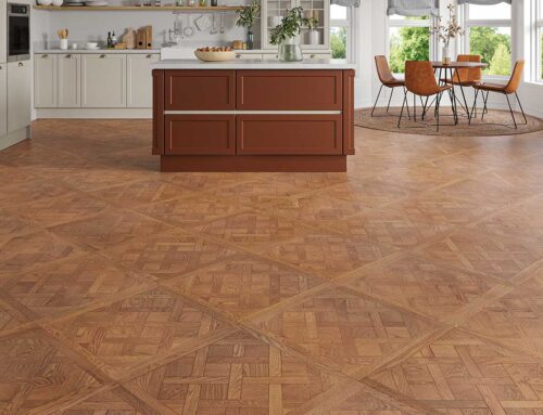 600mm x 600mm 14/3mm Golden Oak Oak Brushed & Oiled Versailles Engineered Wood Flooring